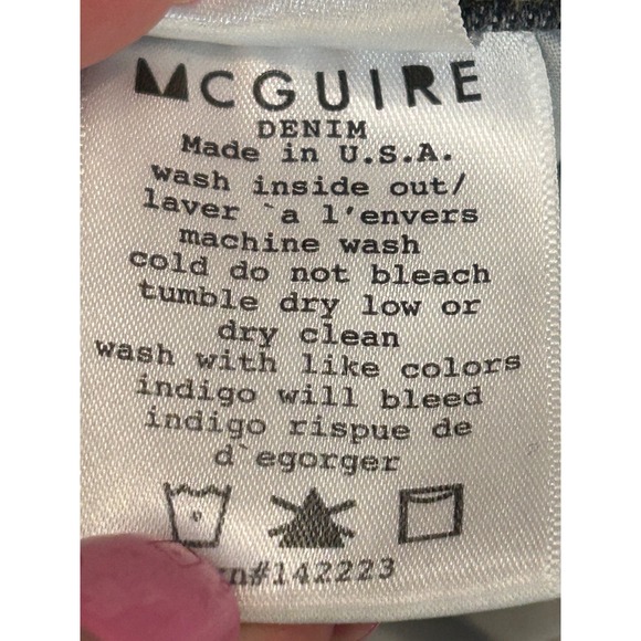 McGuire Denim Skinny Jeans Women's Size 24 Distressed Dark‎ Wash Casual - Picture 5 of 6